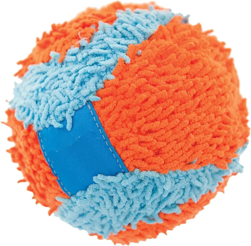 Chuckit! Indoor Fetch Ball Dog Toy (4.75 Inch), Orange and Blue