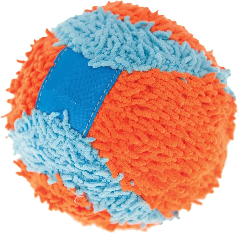 Chuckit! Indoor Fetch Ball Dog Toy (4.75 Inch), Orange and Blue