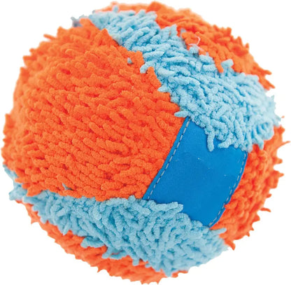 Chuckit! Indoor Fetch Ball Dog Toy (4.75 Inch), Orange and Blue