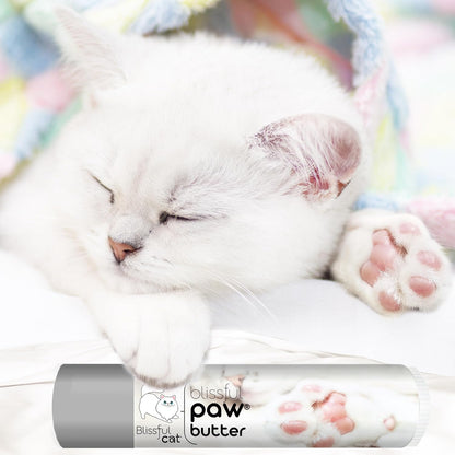 The Blissful Cat Paw Butter, Moisturizer for Dry Paw Pads, Softens and Protects a Rough Paw, Versatile, Lick-Safe Cat Paw Balm, 0.15 Oz.